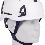 casco di protezione jsp evo alta bianco, abs, cinturino a 6 punti, ventilazione