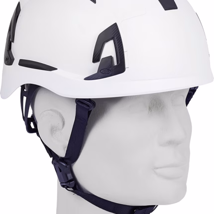 casco di protezione jsp evo alta bianco, abs, cinturino a 6 punti, ventilazione
