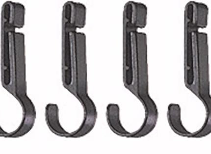 petzl clip da casco in plastica set da 4 per caschi