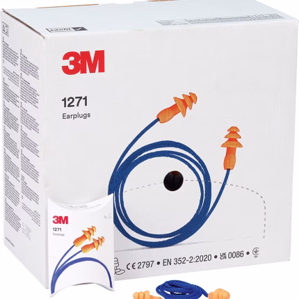 3m tappi auricolari arancioni, morbidi, riutilizzabili, con laccio