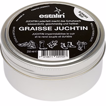 juchtin grasso per cuoio nero 250 ml barattolo prodotto per la cura