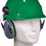 cuffie antirumore per casco jsp verdi con morbidi cuscinetti auricolari