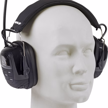 protezione auricolare bluetooth con microfono, dab+, fm, impermeabile ipx4