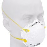 maschera monouso 3m ffp1 protezione particelle con supporto nasale, 20 pezzi