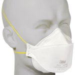 maschera monouso antiparticolato 3m ffp1, anatomica, pieghevole piatta, 20 pz