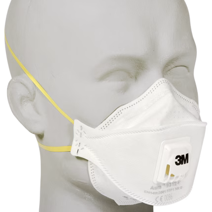 3m maschera monouso antiparticolato ffp1 con valvola di espirazione, 10 pezzi