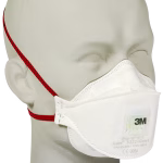 3m maschera usa e getta ffp3 per particelle con valvola, pieghevole, anatomica