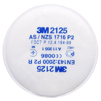 filtro antiparticolato 3m p2 2125 per maschera respiratoria serie 6000