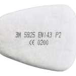 filtro antiparticolato 3m p2 5925 bianco per maschere serie 6000