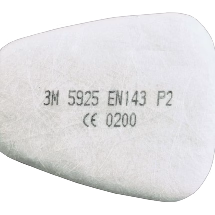 filtro antiparticolato 3m p2 5925 bianco per maschere serie 6000