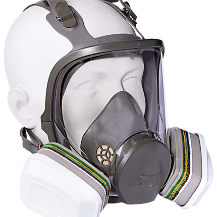 3m serie 6000 maschera completa s, leggera, visiera antigraffio
