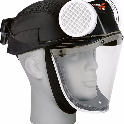 powecap active sistema di protezione respiratoria con particelle jsp con batteria e visiera