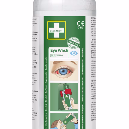 cederroth flacone monouso per lavaggio oculare 0,5l soluzione salina sterile