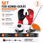 stihl set per apparecchi combi fs km, gsb 230 2 con autocut 27 2 e guanti milwaukee