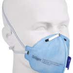 maschera monouso per particelle dräger x plore 1720+ ffp2 con valvola, confezione da 10