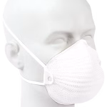 maschera pieghevole con filtro moldex air ffp2 s senza valvola, confezione da 10