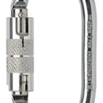 vertiqual makalu moschettone in acciaio con twistlock, resistenza alla rottura 25 kn