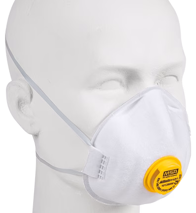 maschera monouso per particelle msa affinity ffp2 con valvola di espirazione