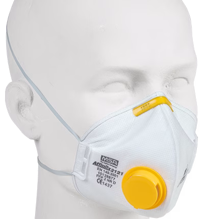 maschera antiparticolato usa e getta msa affinity 2121 ffp2 con valvola