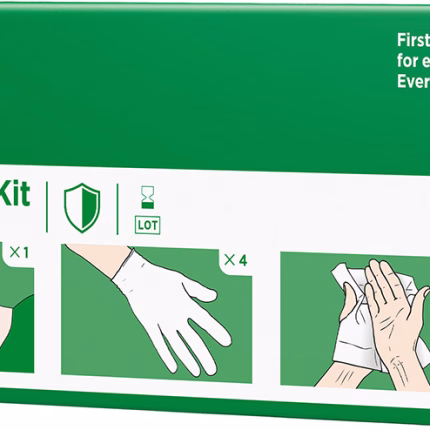 set di protezione cederroth nr. 2596 con maschera respiratoria, guanti, salviette disinfettanti