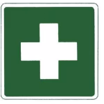 cartello di pronto soccorso fotoluminescente 200x200 mm pellicola