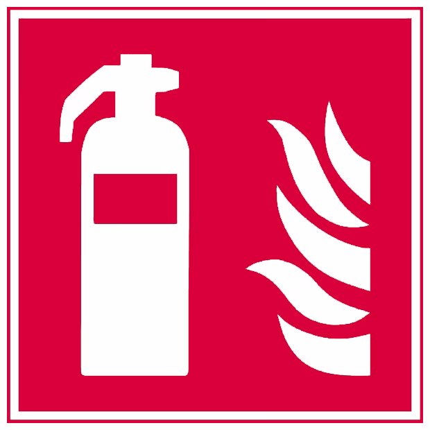 cartello antincendio fosforescente estintore 200x200 mm pellicola cartello antincendio fosforescente estintore 200x200 mm pellicola