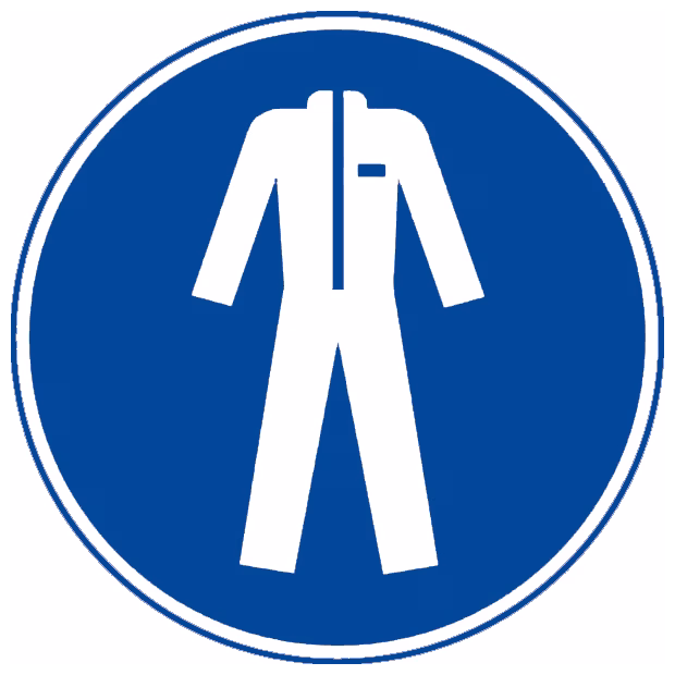 cartello obbligatorio abbigliamento protettivo autoadesivo pellicola 200 mm cartello obbligatorio abbigliamento protettivo autoadesivo pellicola 200 mm