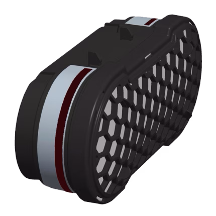 filtro combinato cleanspace a2/p3 per sistemi di protezione delle vie respiratorie, gas organici