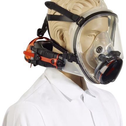 maschera integrale cleanspace in morbido silicone con alta protezione respiratoria