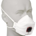 maschera monouso jsp springfit ffp3 con valvola, 10 pezzi