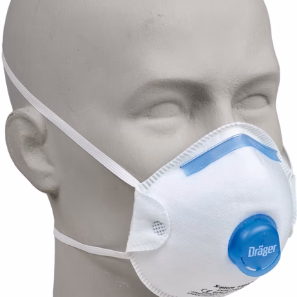 maschera monouso dräger x plore 1320 v ffp2 con valvola, confezione da 10