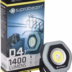 suprabeam d4r lampada da lavoro con luce flood e spot, 1400 lumen
