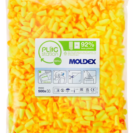 moldex mellows tappi per le orecchie ricambio confezione da 500 paia