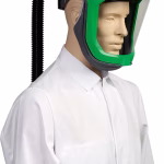 elmetto protezione respiratoria gvs rpb z link con visiera antigraffio e attacco ventilatore px5