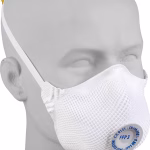 maschera monouso ffp3 moldex con valvola di espirazione e supporto per la testa
