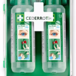 cederroth stazione di lavaggio occhi con 2 bottiglie monouso da 0,5 l
