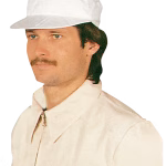 cappello da lavoro bianco in tessuto non tessuto tyvek con visiera e elastico