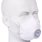 maschera monouso per particelle moldex ffp2 con valvola di espirazione, 20 pezzi