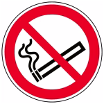 cartello di divieto di fumo in alluminio da 200 mm, versione goffrata