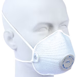 maschera filtrante pieghevole moldex air ffp3 con valvola, 10 pezzi