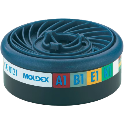 filtro gas moldex a1b1e1k1 per serie 7000/9000 – protezione da vapori e gas