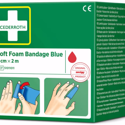 cederroth soft foam benda speciale blu 6 cm x 2 m confezione singola