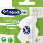 salvequickmed cerotto per ferite sensitive 2,5 cm x 5 m traspirante