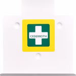 supporto a parete in lamiera cederroth, dimensioni 21,5x13x29 cm