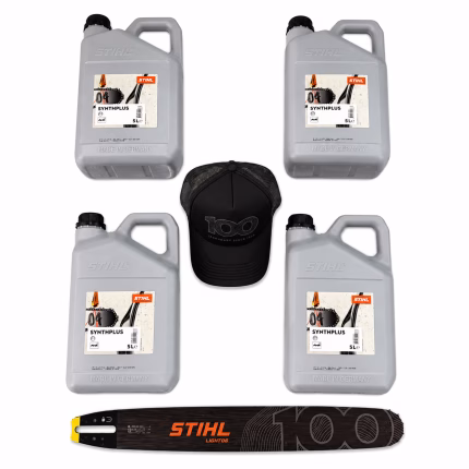 stihl msa 220 c b 35 cm “centennial” 2 catene di scorta, 1 litri olio catena e 2 batteria ap 300 s