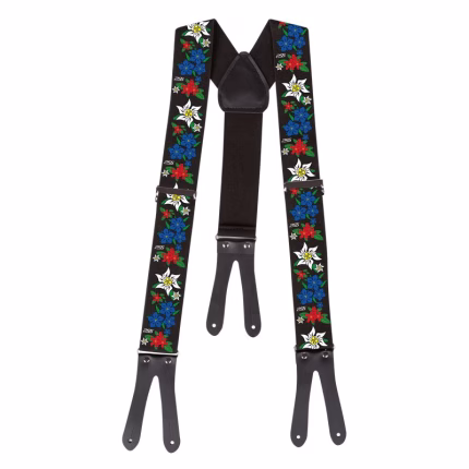 pss hosenträger alpenflower knöpfe 95cm