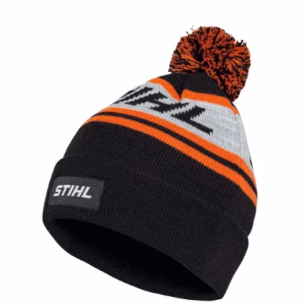 stihl cappellino pompon 24 nero/arancione/grigio