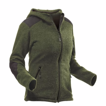 pfanner giacca con cappuccio wooltec da donna