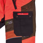 pantaloni antitaglio pss x treme breeze rosso neon/verde