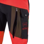 pantaloni antitaglio pss x treme breeze rosso neon/verde